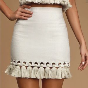 Lulus Tassel Skirt, Size M